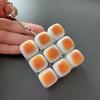 Caramel Bread Stress Relief Keyboard Keychain Button Light Keycap Backpack Pendant For Student Office Adult Accessory 1Pc