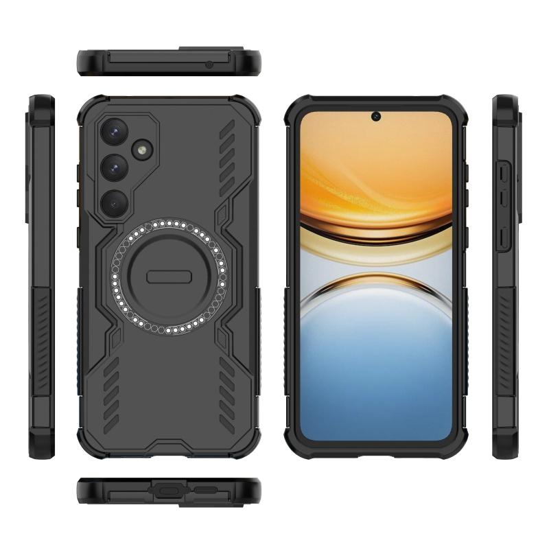 For Samsung A55 Case Cover Samsung Galaxy A55 Capas Annular Magnetic Hard Shockproof Magsafe Wireless Charge Fundas Samsung A55