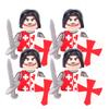 Military Building Blocks Medieval Solider Figures Knights of Jerusalem Crusades The War of Roses Legion War-horse Weapons Shield