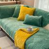 Milk Velvet Winter Plush Sofa Cushion New Winter Thickened Seat Cushion Shaped Simple Modern Full Cover Fabric