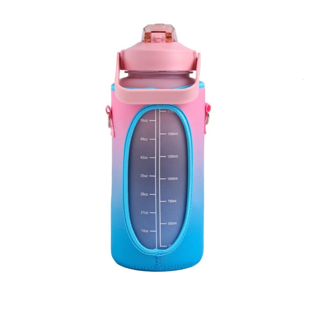Half Gallon Water Bottle Cover 2L Capacity Thermo Pouch Carrying Strap Water Bottle Case  Gym
