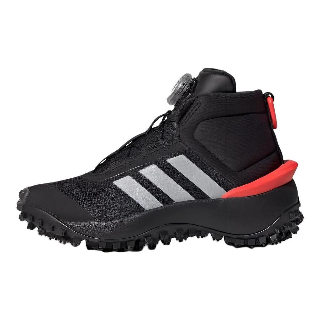 Adidas Fortatrail Porta Trail Comfortable Non-Slip Durable Mid-Top Running Shoes Kids Running Shoes Black IG7262