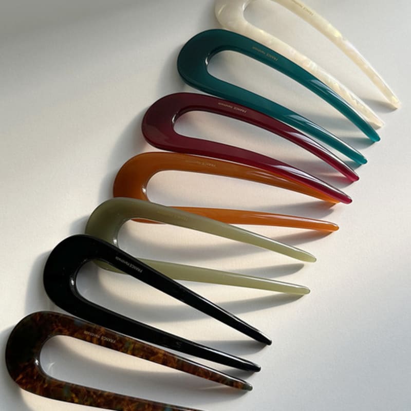 

mosxe Solid color hair stick (7color) black