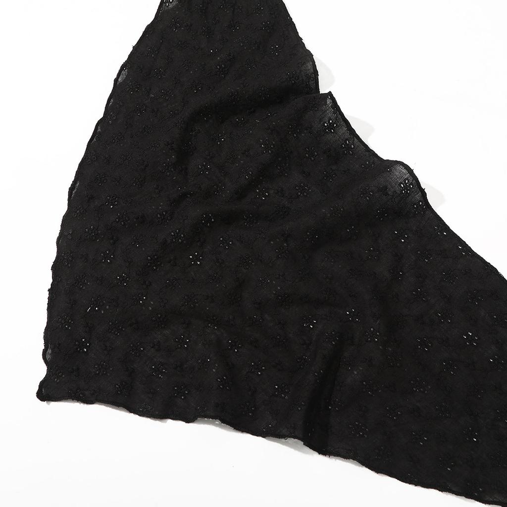 Bohemian Lace Hairband Bandana Headscarf For Women Stylish Summer Head Kerchief Triangular Hairband for Travel Wear