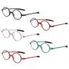 Men Vision Care Round Frame Reading Glasses Presbyopic Eyeglasses Ultralight Far Sight Eyewear