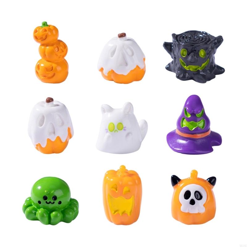 

Halloween Miniature Figurine Garden Decors Resin Spiders,Pumpkins Ghosty Statue M68E China Mainland