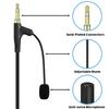 GEEKRIA Boom Microphone Headphone Cable 3.5mm Jack Replacement Cord with Boom Microphone 5.6 ft Compatible with Skullcandy Hesh 3 Crusher Evo Venue