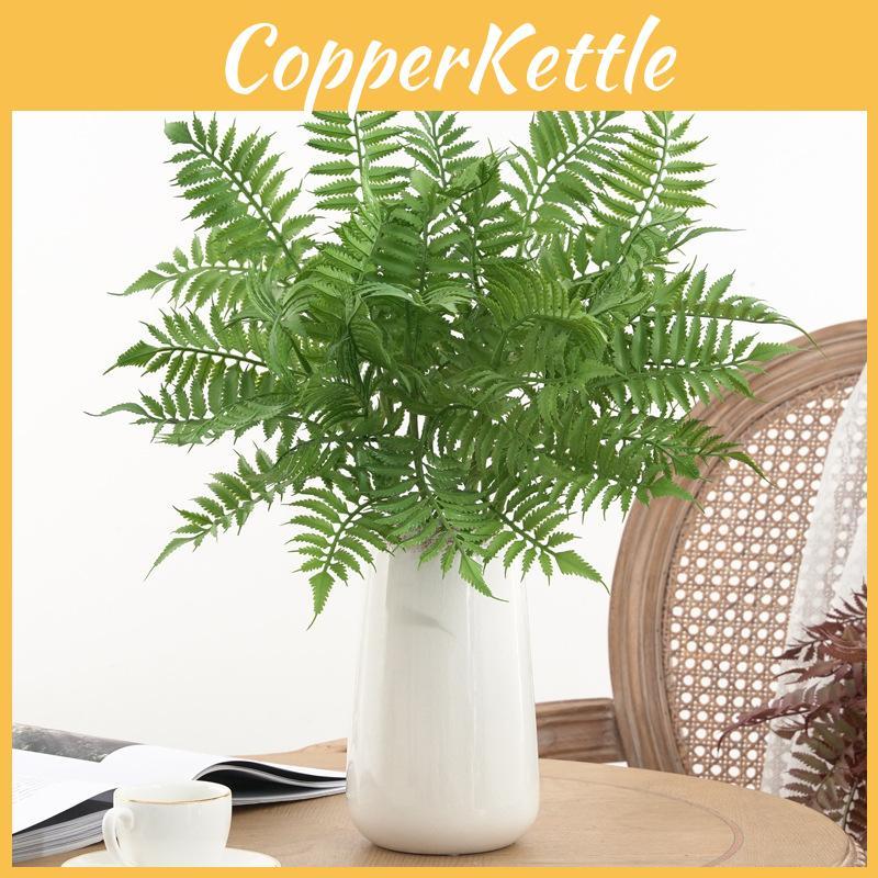 Artificial Fern Leaf Decor With Durable Material Indoor Home Scene Photography