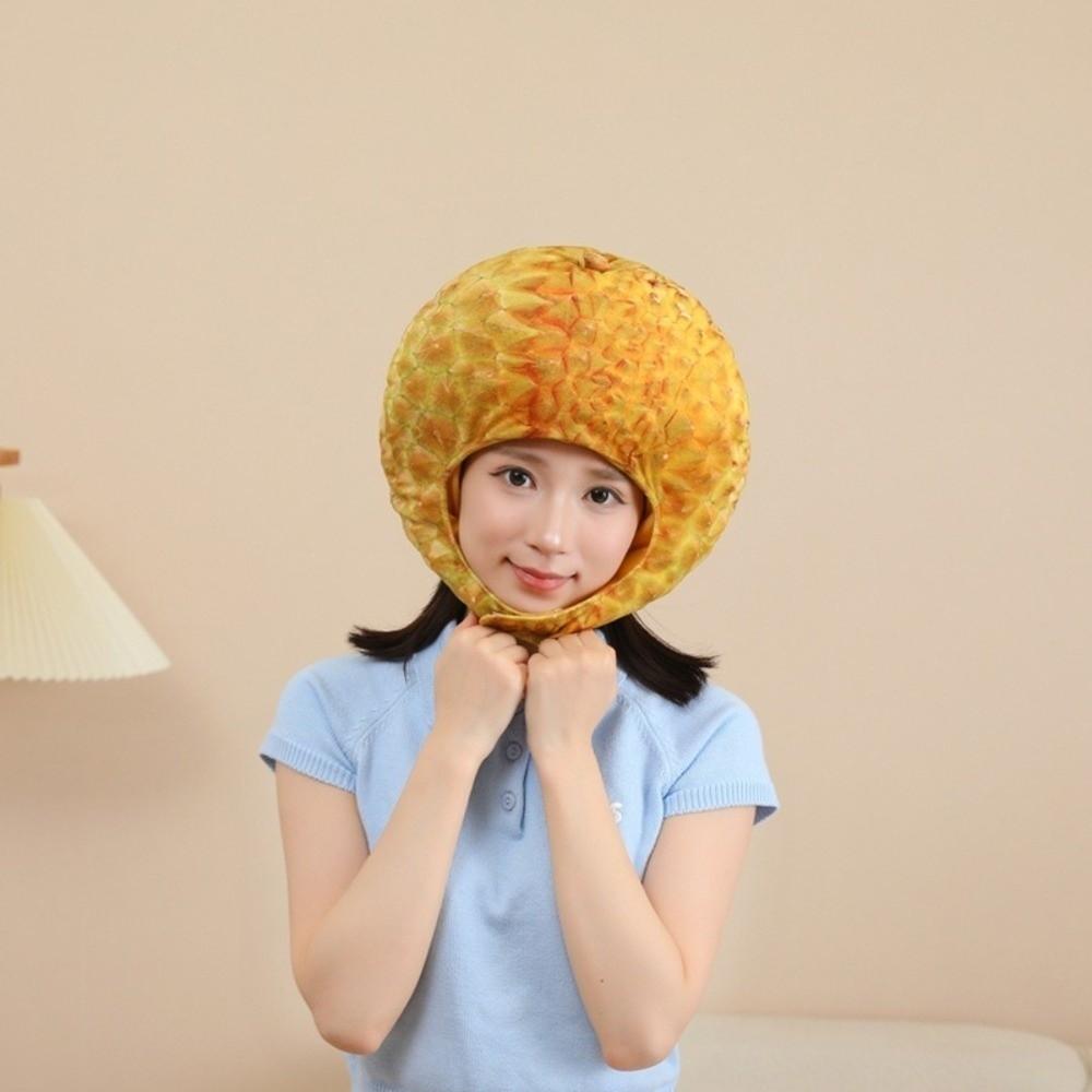 Cartoon Simulation Fruit Hat Unique Party Costume Head Cover Whimsical Food Shape Hat Themed Event