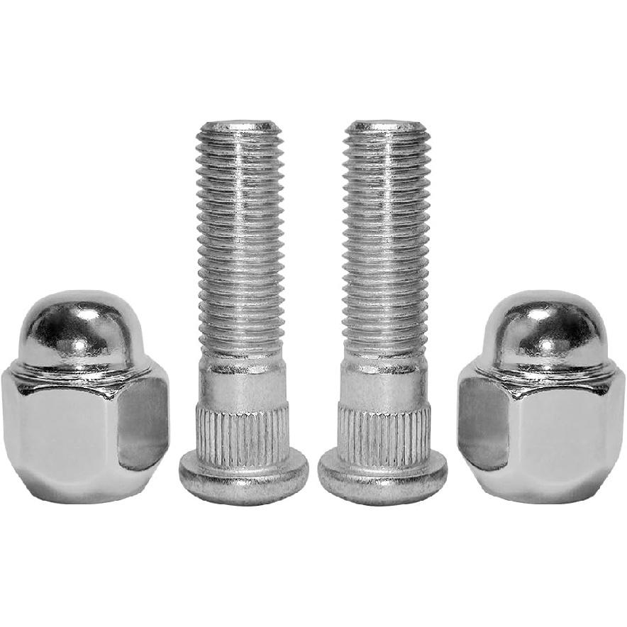 4PCS M12X1.5 Wheel Lug Stud Nut Set Compatible With Hyundai Sonata Elantra GT Tucson Genesis Santa Fe Sorento Accent Kia Forte Optima Magentis Rio