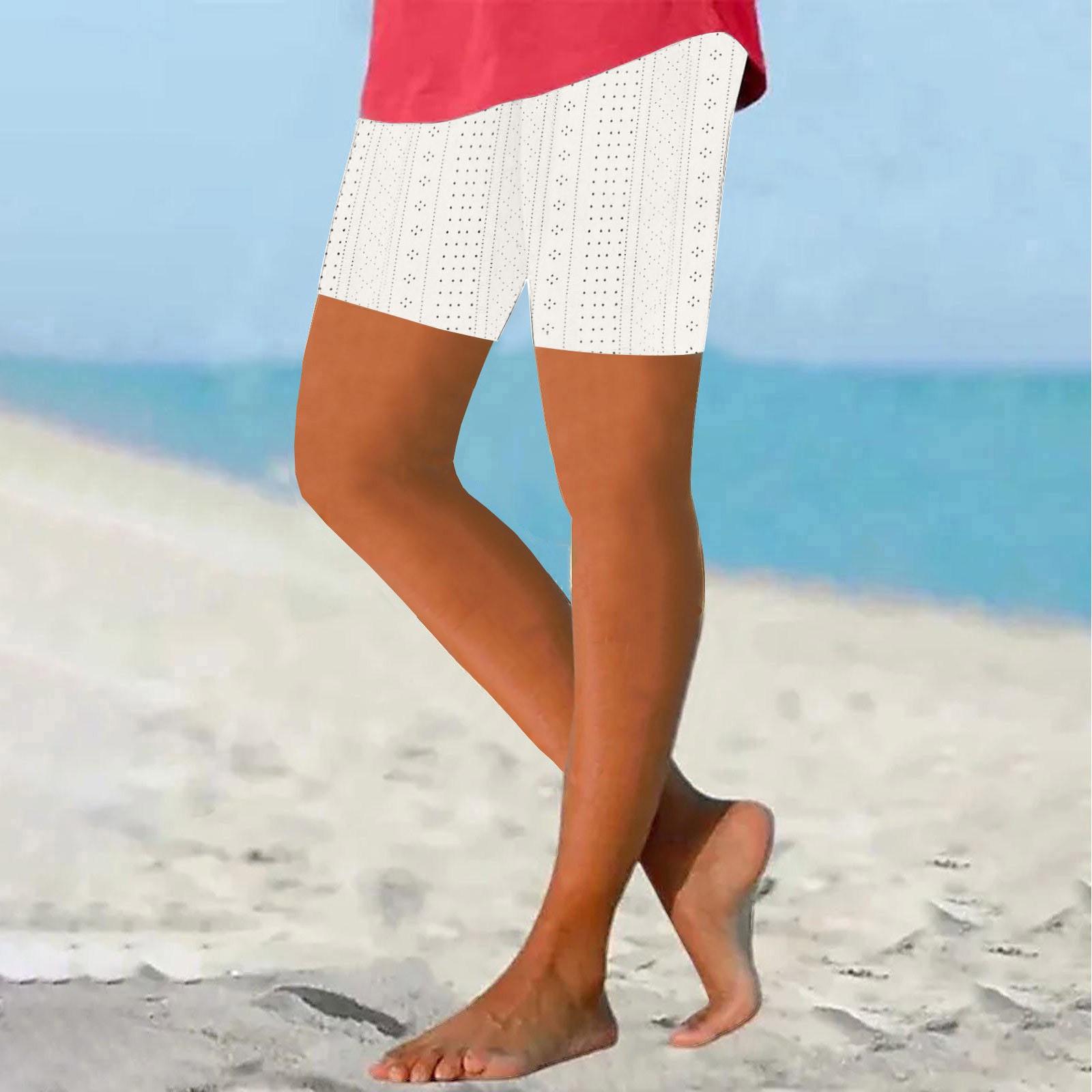 

Женские летние однотонные штаны для йоги с застежкой-молнией можно носить как шорты XL белый