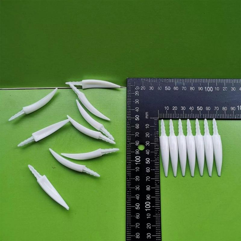 10 Pieces Realistic Pumpkin Teeth for Costume Parties and Jokes Halloween Themed Accessories Creative Party Accessory