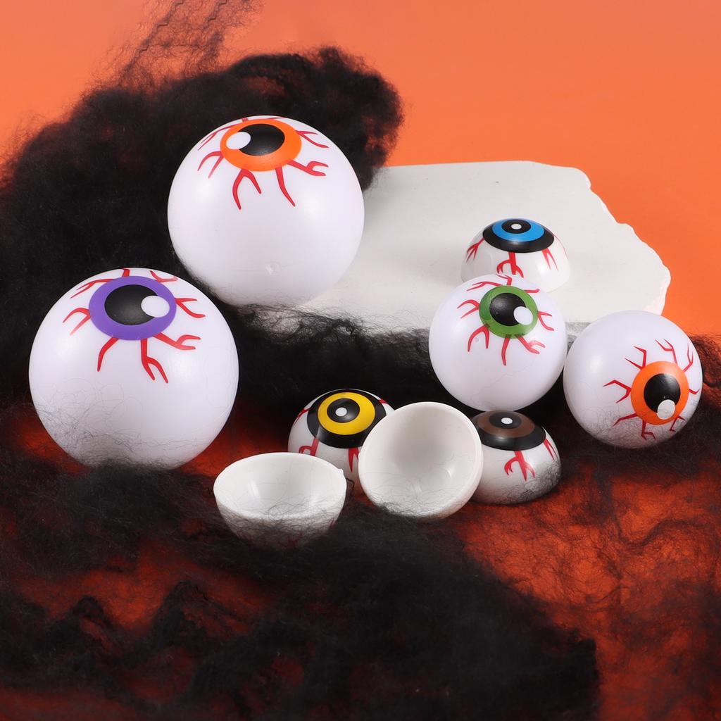 Bloody eyeballs,Halloween ghost eyes semi-circular bowl shaped hollow eyes,decorations,parody horror eyeballs,multiple styles