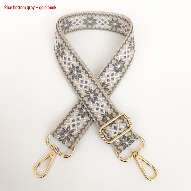 3.8cm Wide Diamond Jacquard Crossbody Strap for Bags and Backpacks.