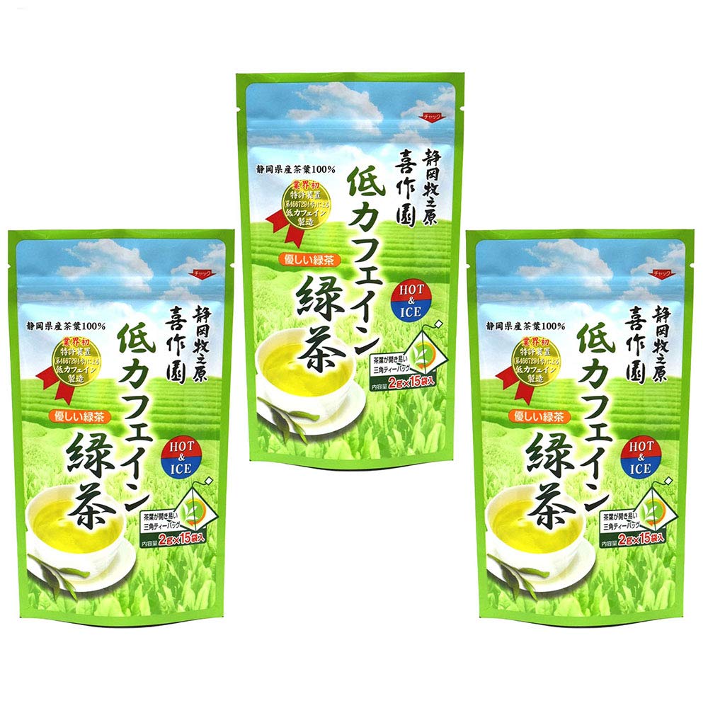 

green tea made from Shizuoka tea leaves sweetness of green and gentle rich in decaffeinated containing 15 bags of 2g Low-caffeine 100% [natural