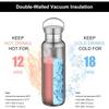 Stainless Steel Thermos 1000ml/600ml Single Layer Water Bottle Reusable and Environmentally Friendly Dishwasher Safe/single Cup