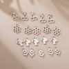 5pcs/Lot Mushroom Cherry Flower Stainless Steel Charms For Jewelry Making DIY Bracelet Necklace Acccessories