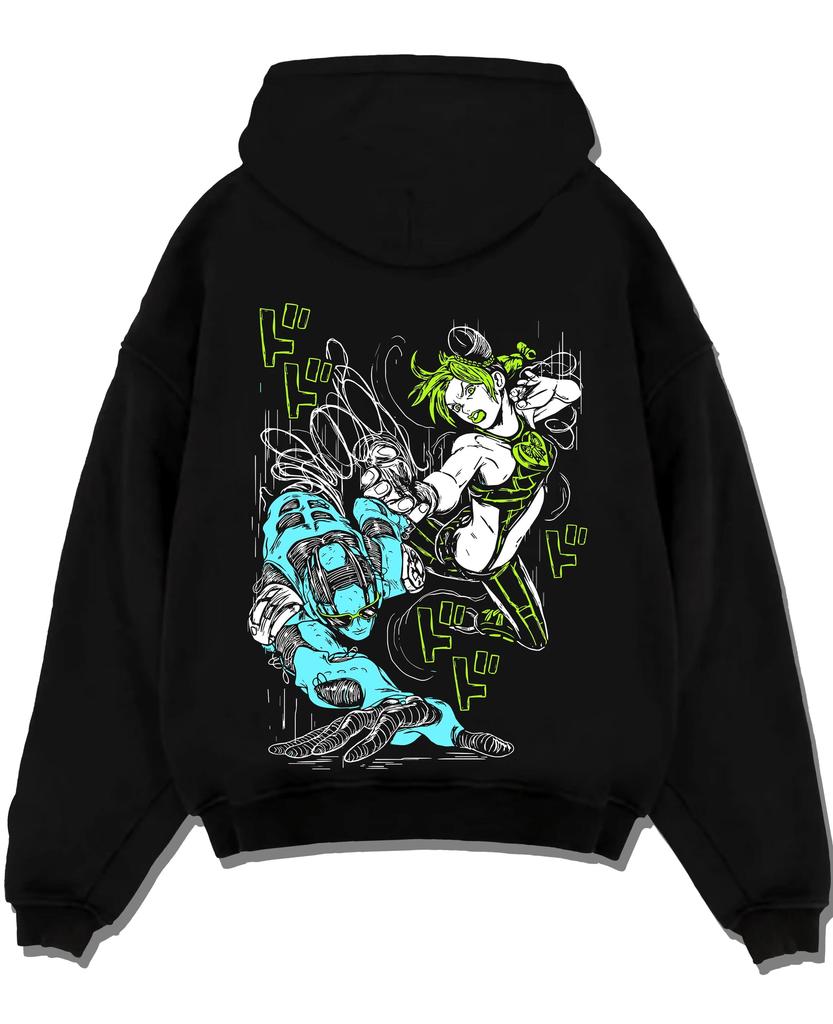 Dio Hoodie JoJo’s Bizarre Adventure Villain Retro Art Hoodie Black Printed Men Women Sweatshirt Oversized Pullover Tracksuit Female Male Clothing