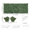 Ivy Privacy Fence, 990 X 2490 Mm Artificial Green Wall Screen, Greenery Ivy Fence with Mesh Cloth Backing and Strengthened Joint, Faux Hedges Vine