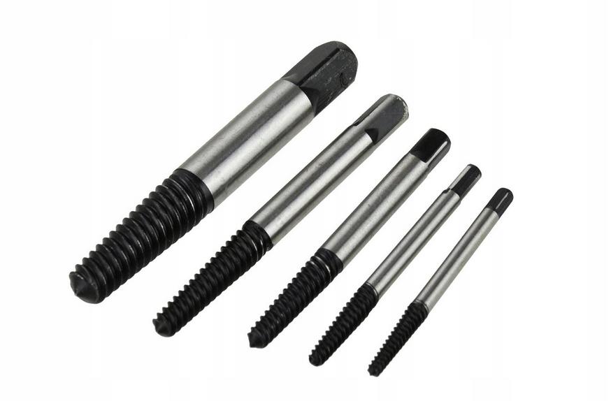 EXTRACTORS FOR BROKEN SCREW 5 PCS 3-18MM