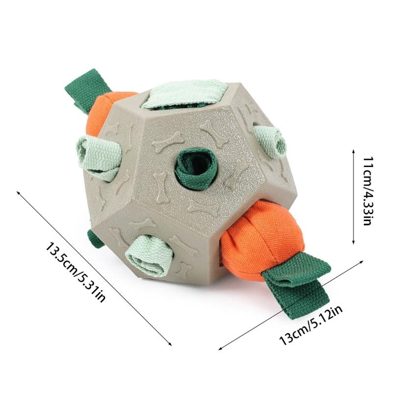 Dog Enrichment Slow Feeder Toy For Pet Chew Resistant Snuffle Ball Toy With Foraging Challenge Indoor Entertainment Toy