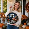 Halloween LED Glowing Hanging Sign (Batteries Not Included)
