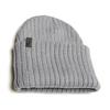 Leoswiopeu [Rush Off] Black Patch Beanie-Gray