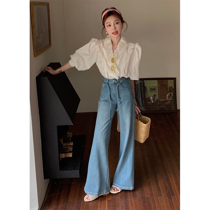 Comfort King High-Waisted Stretch Micro-Flare Jeans for Women S