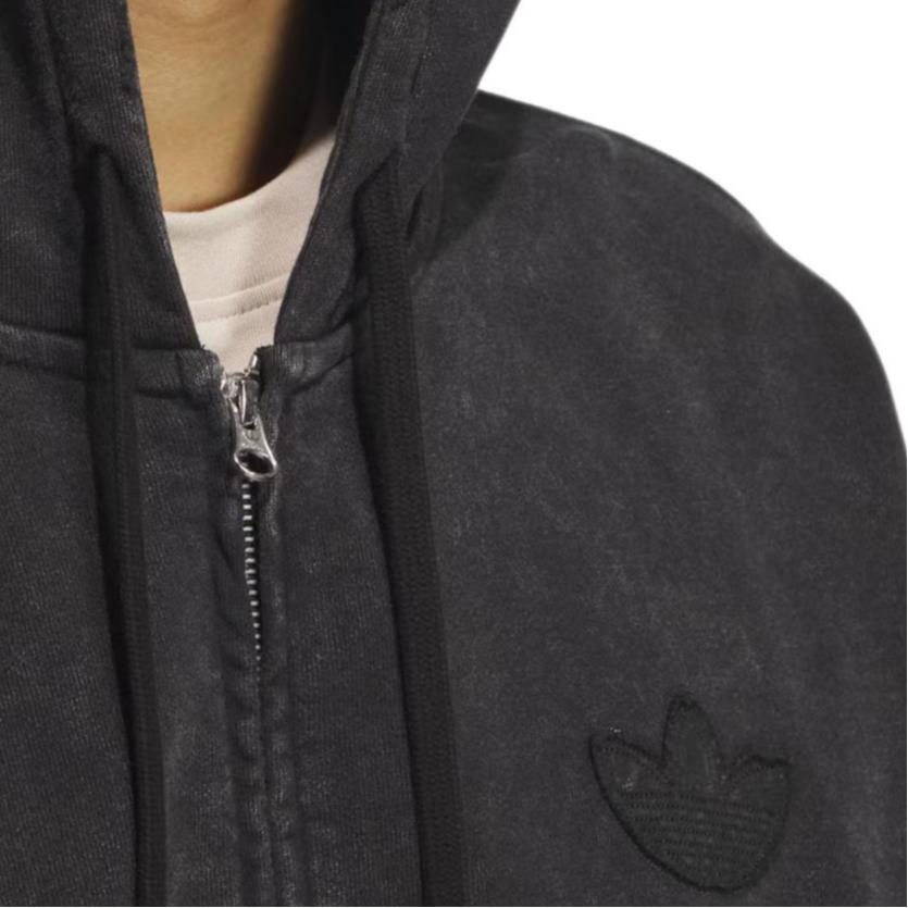 Adidas Originals WASHED HOODED JACKET Jackets & Coats Men's Black JM7285