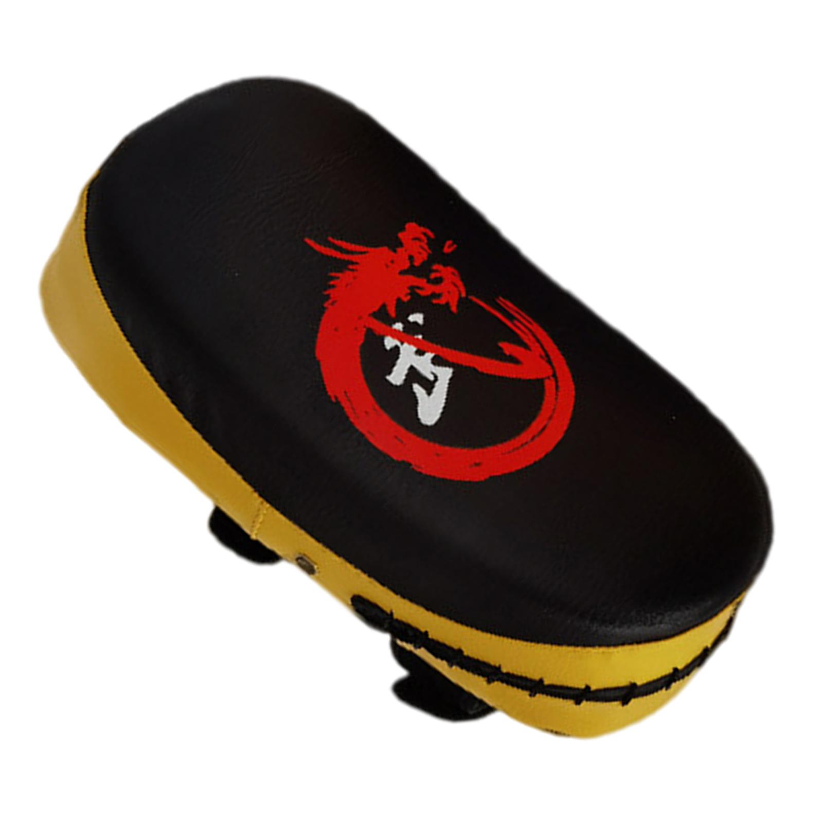 

Kick , Lightweight PU Curved Kicking Pad Punching for Boxing Fitness Maga Martial Arts Sparring жёлтый