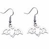 Gothic Spider Charm Dangle Earrings Halloween Horror Arachnid Drop Earrings Dark Punk Goth Jewelry