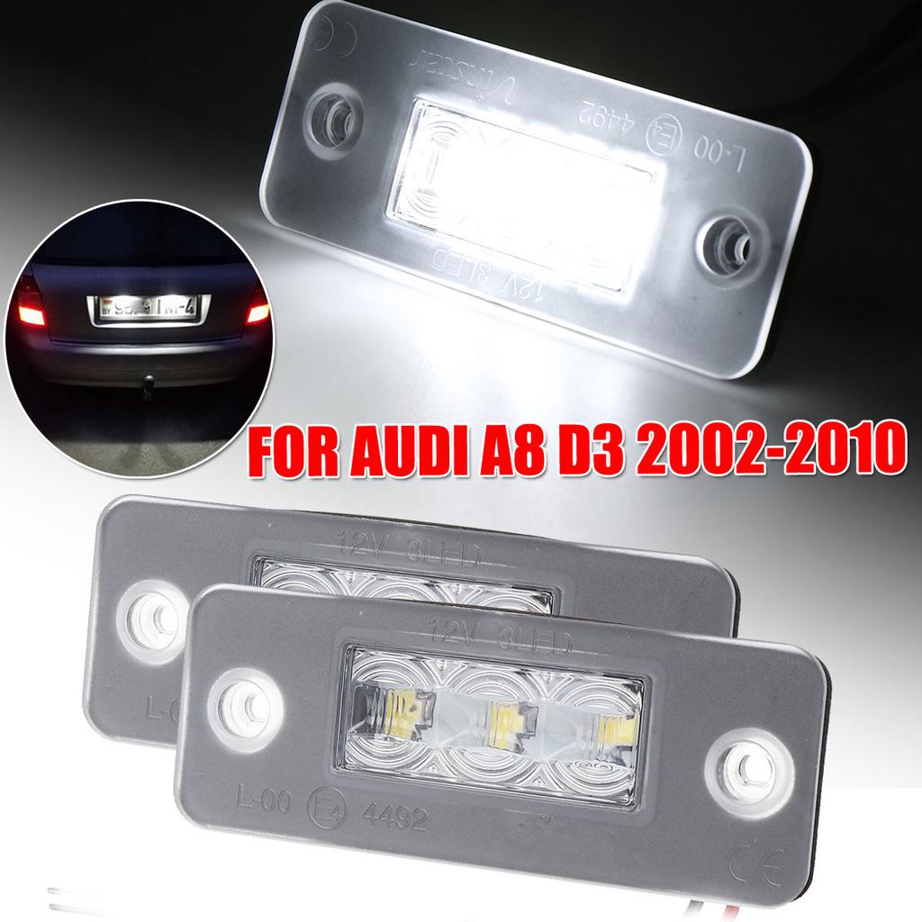 2x Error Free LED number License Plate reflector Lights For Audi A8 D3 2002-2010 2x Error Free LED number License Plate reflector Lights For Audi A8 D3 2002-2010