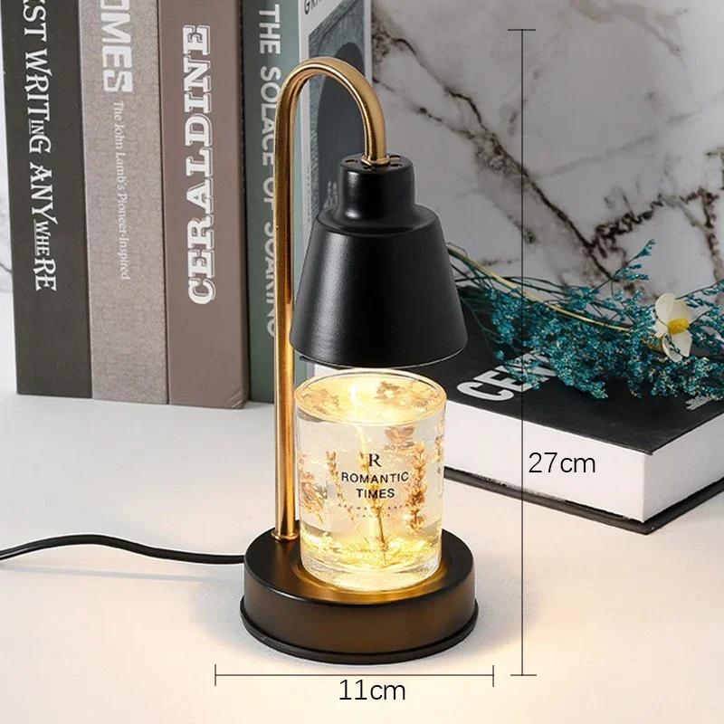 LED Aromatherapy Wax Melting Lamp EU/UK Adjustable Interior Furniture Home Bedroom Desk Decor Scented Candle Nordic Table Lamp