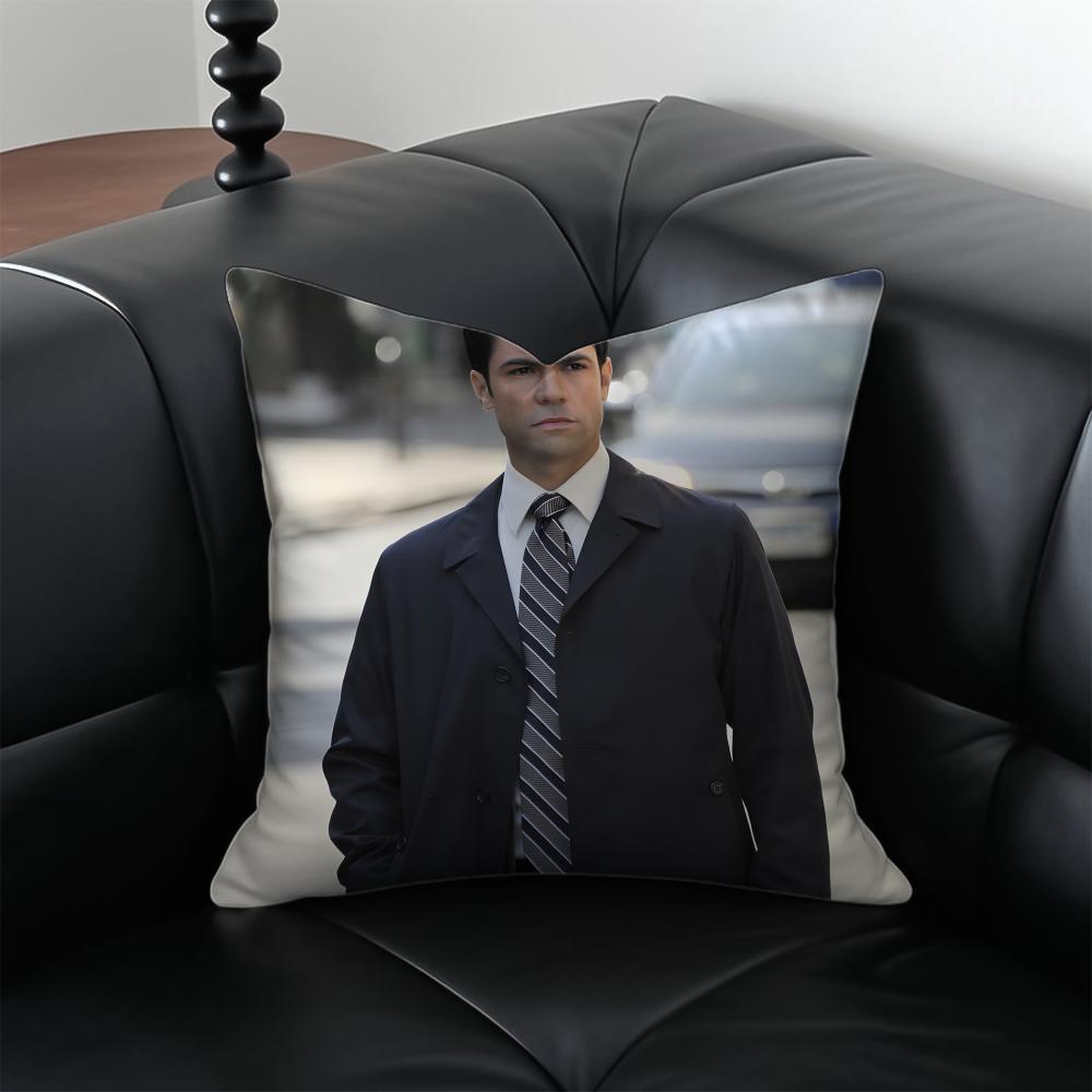 N-Nick Amaro Pillow Law & Order Character Cushion Cover Pillow Case Anti-Dustmite Invisible Zipper Silky Plush Cushion