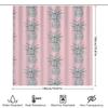 Pineapple Print Shower Curtain Pink Bath Accessories Decor For Kids Bathroom Waterproof Fabric Home Decoration (180X240Cm)