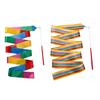 Dance Ribbons Streamers Colorful Gymnastic Dance Ribbons, Dancing Ribbons Stick for Streamers Rhythmic with Twirling Rod