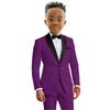 Completo Grigio da Ragazzo Set 2 Pezzi Giacca Pantaloni Smoking da Bambino per Matrimonio Vestito Festivo Blazer da Ragazzo Abbigliamento Personalizzato