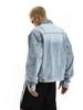 Men's Retro Washed Denim Jacket - High-End, Casual, Loose Fit for Autumn