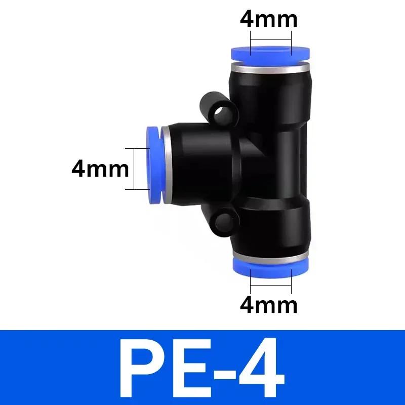 Pneumatic Fittings Quick Connector Air Hose Tube Connectors Plastic PE PEG 4mm 6mm 8mm 10mm 12mm Push Into Pluglug