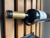 Oak Lamele wine and glass rack 98x40cm