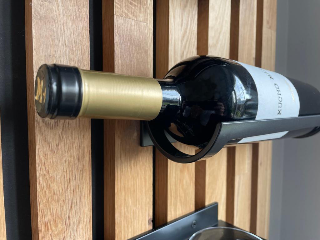 Oak Lamele wine and glass rack 98x40cm