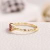 Huitan Trendy Simple Golden Inifinite Heart Shaped Love Engagement RIngs For Women Romantic Gadget Pinky Rings For Girl New