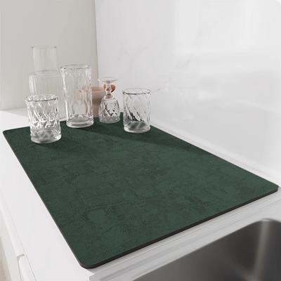 Tappetino Drenante per Piano Cucina Assorbente Antiscivolo Tappetino per Asciugare Stoviglie Sottobicchiere Tappetino Isolante per Tavolino da Tè Tappetino per Bar