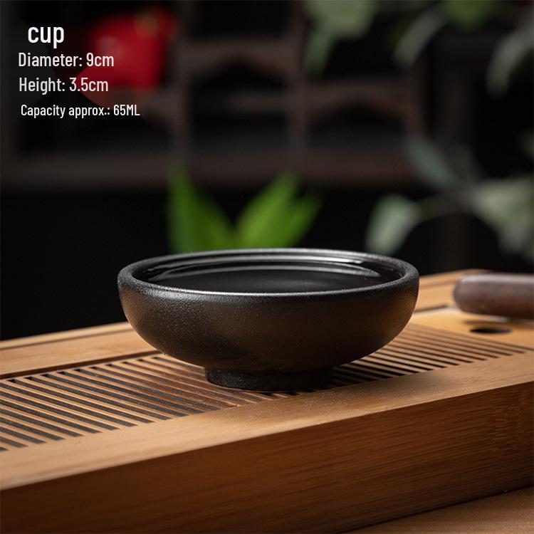 Japanese Ceramic Tea Warmer Set with Flower Candle Holder