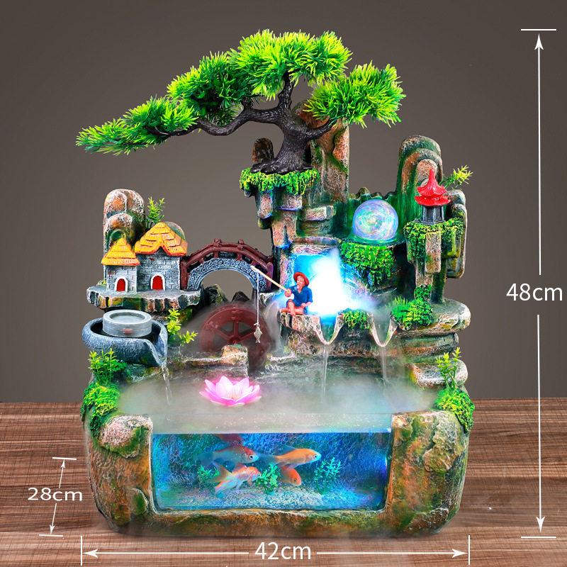 Rockery Circulating Water Fish Tank for Living Room - Small/Medium Aquariums & Desktop Goldfish Tank