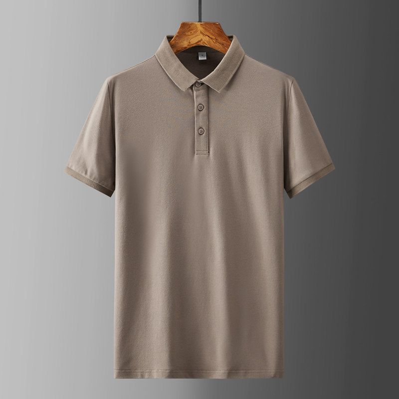 Large Factory OEM Goods Export First-Line Label Cutting Polo Shirt Men's Summer T-shirt Lapel Big Sale Leak-Picking Export Export Order