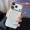 Husă Magnetică Mată cu Model Lichi în Culori Contrastante pentru iPhone 17 Air 16 15 14 13 12 11 Pro Max Plus Pentru Magsafe Husă Moale TPU