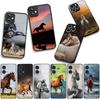 Cover Running Wild Horse Black for Motorola Moto G04 G13 G14 G22 G23 G20 G32 G34 G35 G64 G82 G84 G53 G60 G72 E14 E15 E13 Case