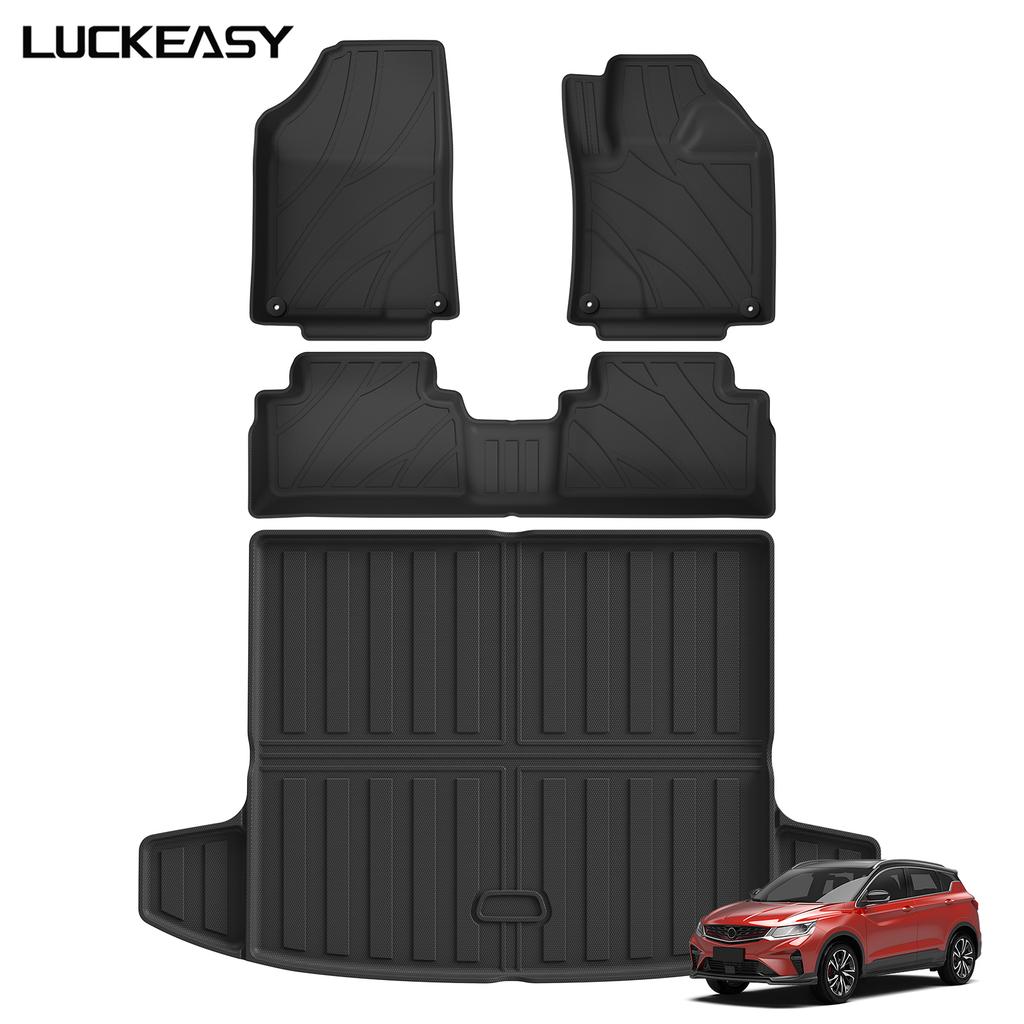 Right Drive for Geely Coolray Proton X50 2020- 2026 Car Floor Mats Cargo Liner Trunk Pad TPE Foot Mat All -Weather Accessories