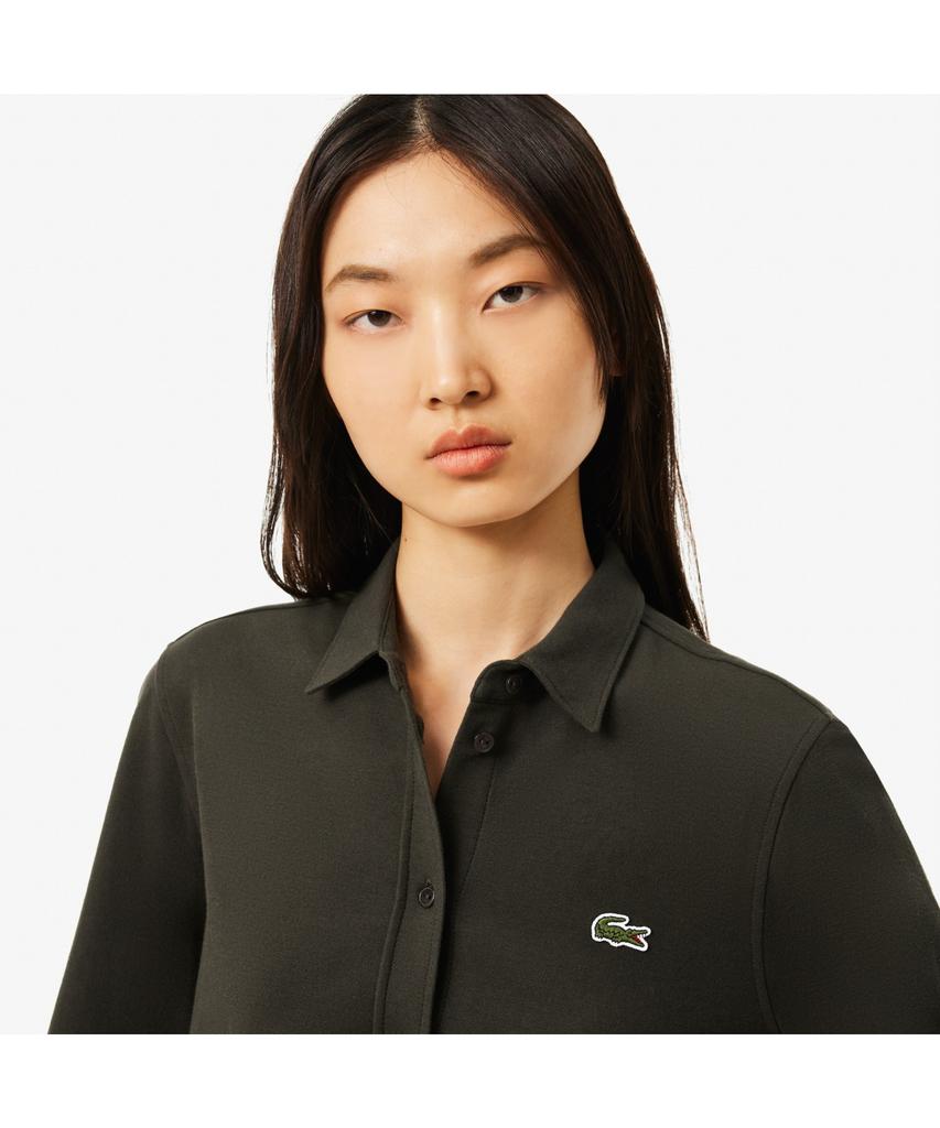 Lacoste Women'S Belted Pique Shirt Dress Ef3263-54N L7A